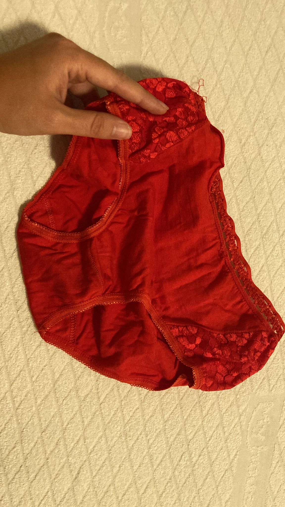 Slip natalizio sborrato