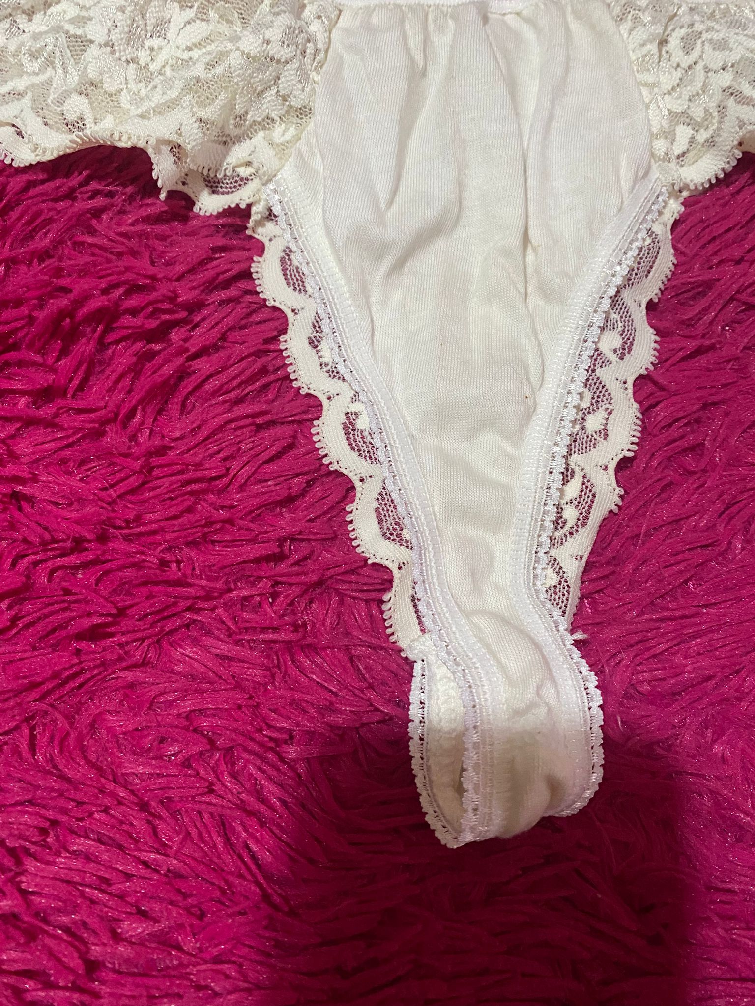 Tanga bianco in pizzo - immagine 4